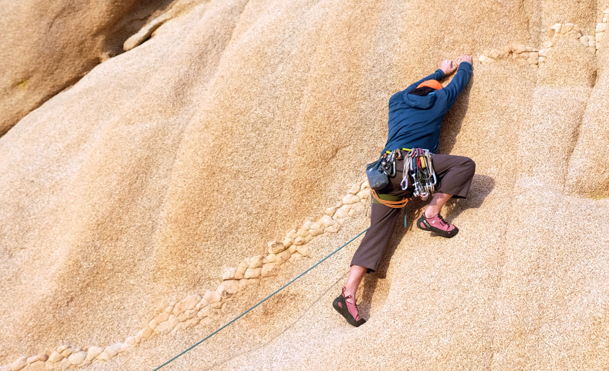 Climbing With Harness 